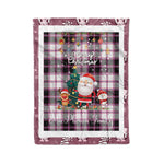 Personalized Gift Tartan Plaid Blanket Clan MacPherson Hunting Modern With Funny Santa Snowman Reindeer Merry Christmas Fleece Blanket, Home Living Room, Plaid Blanket, Tartan Blanket, Scottish Blanket, Buffalo fleece blanket, Christmas Blanket