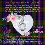 Rising Phoenix Necklace - Valentine Necklace Clan Cameron Of Erracht Modern Tartan Gift for Girlfriend, Gift for My Wife Rising Phoenix Necklace