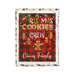 Personalized Gift Tartan Plaid Blanket Clan Cairns With Christmas Cookie Baking Crew Christmas Gift Blanket, Plaid Blanket, Christmas Fleece Blanket, Christmas Blanket, Tartan Blanket, Scottish Blanket, Scotland Blanket, Family Name Blanket, Custom Blanket, Personalized Blanket