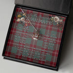 To My Beautiful Soulmate Necklace In Your Eyes I Have Found My Home Clan Crawford Tartan Crown Pendant Necklace