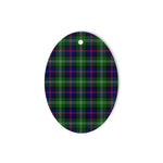 Sutherland Modern Tartan Oval Ornaments, Christmas Tree Ornament, Plaid Christmas Ornaments, Ceramic Oval Christmas Tree Decoration, Tartan Oval Ornaments, Christmas Tree Ornament, Plaid Christmas Ornaments, Ceramic Oval Christmas Tree Decoration