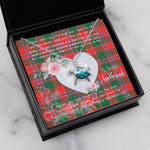 Sea Turtle Necklace Gift for My Beautiful Girlfriend Valentines Necklace Clan Dalzell Tartan Blue Turtle Necklace