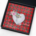 Gift For My Beautiful Girlfriend Necklace Valentine Necklace Clan Binning Tartan Cross Dancing Necklace Scottish Tartan Jewelry