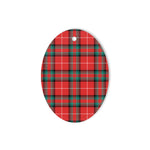 Glas Red Tartan Oval Ornaments, Christmas Tree Ornament, Plaid Christmas Ornaments, Ceramic Oval Christmas Tree Decoration, Tartan Oval Ornaments, Christmas Tree Ornament, Plaid Christmas Ornaments, Ceramic Oval Christmas Tree Decoration