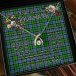 To My Beautiful Soulmate Necklace In Your Eyes I Have Found My Home Clan Forsyth Modern Tartan Wishbone Dancing Necklace