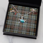 Sea Turtle Necklace To My Beautiful Soulmate Necklace In Your Eyes I Have Found My Home Clan MacLeod Of Harris Weathered Tartan Blue Turtle Necklace