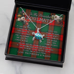 Sea Turtle Necklace To My Beautiful Soulmate Necklace In Your Eyes I Have Found My Home Clan Stewart Atholl Modern Tartan Blue Turtle Necklace