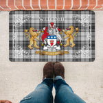 Doormat - Tartan Door Mat The Family Douglas Grey Modern Welcome Mat, Plaid Doormat Scottish