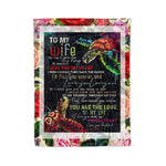 Scotstee Shop - Personalized Gift Letter To My Wife New Home Decoration Family Love Gifts Fleece Blanket