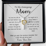 Cross Dancing Necklace - Mom Necklace - Gift For Mom From Son - You Have Been My Biggest Champion Mother's Day Gift