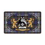 Doormat - Tartan Door Mat The Family Fletcher Of Dunans Welcome Mat, Plaid Doormat Scottish
