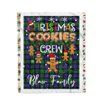 Personalized Gift Tartan Plaid Blanket Clan Blair Modern With Christmas Cookie Baking Crew Christmas Gift Blanket, Plaid Blanket, Christmas Fleece Blanket, Christmas Blanket, Tartan Blanket, Scottish Blanket, Scotland Blanket, Family Name Blanket, Custom Blanket, Personalized Blanket