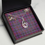 To My Beautiful Soulmate Necklace In Your Eyes I Have Found My Home Clan Montgomery Tartan Rising Phoenix Necklace