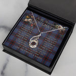 To My Beautiful Soulmate Necklace In Your Eyes I Have Found My Home Clan Rutherford Hunting Tartan Rising Phoenix Necklace
