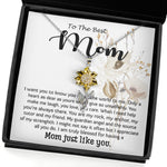 Sunflower Pendant Necklace - Mom Necklace, Best Mother's Day Gift - To My Mom Best Necklace
