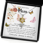 Sunflower Pendant Necklace - Mom Necklace Gift - To My Mom - Twists & Turns Gift Set Mom Necklace