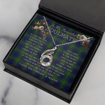 To My Beautiful Soulmate Necklace In Your Eyes I Have Found My Home Clan Marjoribanks Modern Tartan Rising Phoenix Necklace