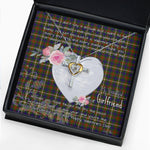 Gift For My Beautiful Girlfriend Necklace Valentine Necklace Clan Fraser Hunting Tartan Cross Dancing Necklace Scottish Tartan Jewelry