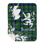Sherpa Blanket - Tartan Blanket Thistle and Lion Scottish Clan Dixon Plaid Blanket, plaid sherpa blanket queen,purple sherpa blanket,queen sherpa blanket,queen size sherpa blanket,red sherpa blanket,scottish tartan blankets,sherpa blanket,sherpa christmas blanket