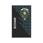 Scotstee Shop Schaw (of Sauchie) Tartan Garden Flag - Flash Style