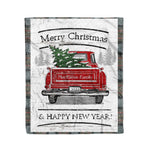 Tartan Blanket Vintage Red Truck with Christmas Tree Family Scottish Clan MacLaren Weathered plaid blanket, red plaid blanket, buffalo plaid blanket, green plaid blanket, plaid fleece blanket, blue plaid blanket, red tartan blanket, tartan plaid blanket, black and white plaid blanket, , christmas plaid blanket, orange plaid blanket, tartan plaid throw blanket, pink plaid blanket, brown plaid blanket, buffalo check blanket