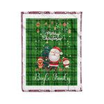 Personalized Gift Tartan Plaid Blanket Clan Boyle With Funny Santa Snowman Reindeer Merry Christmas Fleece Blanket, Home Living Room, Plaid Blanket, Tartan Blanket, Scottish Blanket, Buffalo fleece blanket, Christmas Blanket