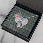 Rising Phoenix Necklace - Valentine Necklace Clan Porterfield Tartan Gift for Girlfriend, Gift for My Wife Rising Phoenix Necklace