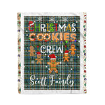 Personalized Gift Tartan Plaid Blanket Clan Scott Green Ancient With Christmas Cookie Baking Crew Christmas Gift Blanket, Plaid Blanket, Christmas Fleece Blanket, Christmas Blanket, Tartan Blanket, Scottish Blanket, Scotland Blanket, Family Name Blanket, Custom Blanket, Personalized Blanket