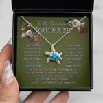 Sea Turtle Necklace To My Beautiful Soulmate Necklace In Your Eyes I Have Found My Home Clan MacAlister Hunting Tartan Blue Turtle Necklace, Valentine Necklace Gift for Girlfriend Clan Mitchell Ancient Tartan Sunflower Pendant Necklace, Scottish Tartan Jewelry, valentine necklace, necklace girlfriend, necklace for wife, cute necklaces for girlfriend, jewelry for girlfriend, to my soulmate necklace, to my future wife necklace