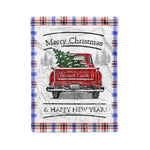 Tartan Blanket Vintage Red Truck with Christmas Tree Family Scottish Clan Boswell Modern plaid blanket, red plaid blanket, buffalo plaid blanket, green plaid blanket, plaid fleece blanket, blue plaid blanket, red tartan blanket, tartan plaid blanket, black and white plaid blanket, , christmas plaid blanket, orange plaid blanket, tartan plaid throw blanket, pink plaid blanket, brown plaid blanket, buffalo check blanket