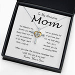 Cross Dancing Necklace - Mom Necklace - To Mom Necklace, Gift for Mom from Son