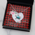 Sea Turtle Necklace Gift for My Beautiful Girlfriend Valentines Necklace Clan Ewing Tartan Blue Turtle Necklace