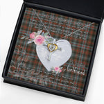 Gift For My Beautiful Girlfriend Necklace Valentine Necklace Clan Murray of Atholl Weathered Tartan Cross Dancing Necklace Scottish Tartan Jewelry