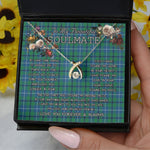 To My Beautiful Soulmate Necklace In Your Eyes I Have Found My Home Clan Douglas Ancient Tartan Wishbone Dancing Necklace