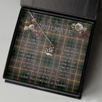 To My Beautiful Soulmate Necklace In Your Eyes I Have Found My Home Clan Buchanan Hunting Tartan Crown Pendant Necklace