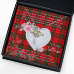 Gift For My Beautiful Girlfriend Necklace Valentine Necklace Clan Grant Modern Tartan Cross Dancing Necklace Scottish Tartan Jewelry