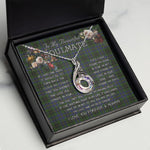 To My Beautiful Soulmate Necklace In Your Eyes I Have Found My Home Clan MacInnes Tartan Rising Phoenix Necklace