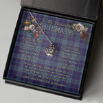 To My Beautiful Soulmate Necklace In Your Eyes I Have Found My Home Clan MacCormick Tartan Crown Pendant Necklace