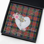 Gift For My Beautiful Girlfriend Necklace Valentine Necklace Clan MacPherson Ancient Tartan Cross Dancing Necklace Scottish Tartan Jewelry