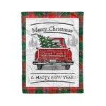 Tartan Blanket Vintage Red Truck with Christmas Tree Family Scottish Clan Dalzell plaid blanket, red plaid blanket, buffalo plaid blanket, green plaid blanket, plaid fleece blanket, blue plaid blanket, red tartan blanket, tartan plaid blanket, black and white plaid blanket, , christmas plaid blanket, orange plaid blanket, tartan plaid throw blanket, pink plaid blanket, brown plaid blanket, buffalo check blanket