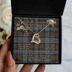 To My Beautiful Soulmate Necklace In Your Eyes I Have Found My Home Clan BlackWatch Weathered Tartan Forever Love Necklace