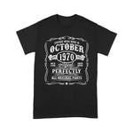 Vintage Born In October 1970 50th birthday 50 years old gift Birthday Shirt For 50th Birthday Shirt - Scotstee Shop