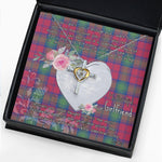 Gift For My Beautiful Girlfriend Necklace Valentine Necklace Clan Lindsay Ancient Tartan Cross Dancing Necklace Scottish Tartan Jewelry