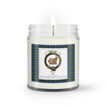 Soy Wax Candle - Buffalo Plaid Candle Clan Crest Badge Baillie Hunting Tartan Plaid Soy Wax Candle, oil candle, candle handmade, wax candle, soy wax, nature wax, natural soy wax, natural soy candles, natural candle