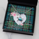 Sea Turtle Necklace Gift for My Beautiful Girlfriend Valentines Necklace Clan Kirkpatrick Tartan Blue Turtle Necklace