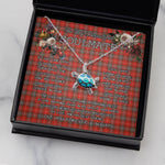 Sea Turtle Necklace To My Beautiful Soulmate Necklace In Your Eyes I Have Found My Home Clan Fraser Weathered Tartan Blue Turtle Necklace