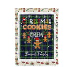 Personalized Gift Tartan Plaid Blanket Clan Lamont With Christmas Cookie Baking Crew Christmas Gift Blanket, Plaid Blanket, Christmas Fleece Blanket, Christmas Blanket, Tartan Blanket, Scottish Blanket, Scotland Blanket, Family Name Blanket, Custom Blanket, Personalized Blanket