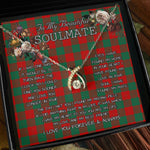 To My Beautiful Soulmate Necklace In Your Eyes I Have Found My Home Clan Erskine Tartan Wishbone Dancing Necklace