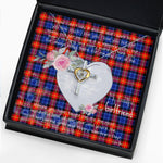 Gift For My Beautiful Girlfriend Necklace Valentine Necklace Clan Anstruther Tartan Cross Dancing Necklace Scottish Tartan Jewelry