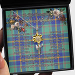 To My Beautiful Soulmate Sunflower Necklace In Your Eyes I Have Found My Home Clan US Marine Tartan Jewelry For Girlfriend